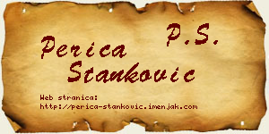 Perica Stanković vizit kartica